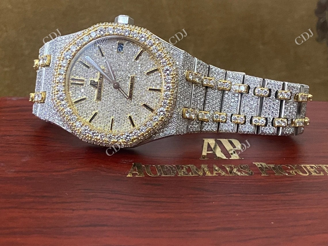 Moissanite Iced Out Audemars Piguet Watch customdiamjewel