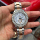42mm Rolex Two Tone Bezel Set Moissanite Diamond Watch customdiamjewel