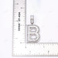 Fully Iced Out B Letter 925 Sterling Silver Moissanite Baguette Pendant Hip Hop Pendent customdiamjewel