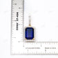 Sparkling Blue Moissanite 925 Silver Pendant Hip Hop Pendent customdiamjewel