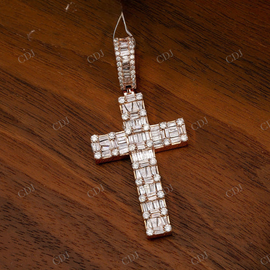 Iced Out Religious Cross Moissanite Pendant Hip Hop Pendent customdiamjewel