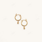 Sapphire Hoop Earrings In Gold Vermeil  customdiamjewel   