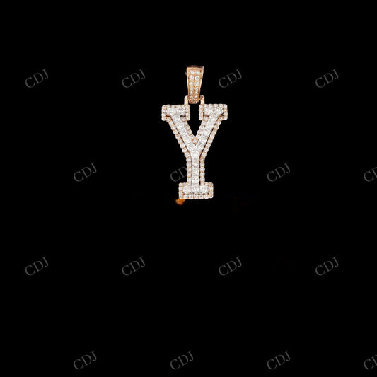 925 Silver Letter Y Moissanite Pendant Hip Hop Pendent customdiamjewel