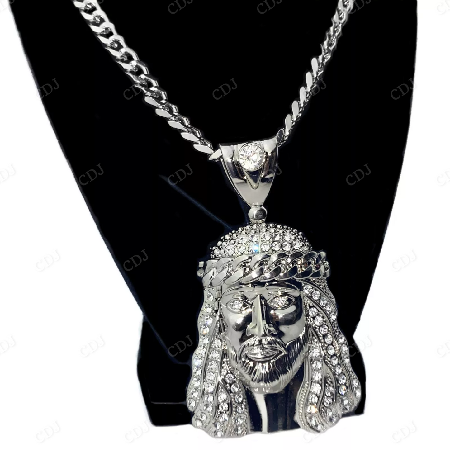 Hip Hop Cuban Crown Head Custom Pendant hip hop jewelry CustomDiamJewel
