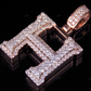 1.5" 1.6 CTW 10K Gold Natural Diamond H Letter Pendant hip hop jewelry CustomDiamJewel