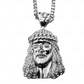 Hip Hop Cuban Crown Head Custom Pendant hip hop jewelry CustomDiamJewel