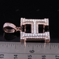 1.5" 1.6 CTW 10K Gold Natural Diamond H Letter Pendant hip hop jewelry CustomDiamJewel