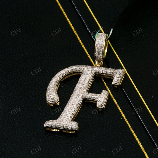 925 Silver Moissanite F Letter pendant Hip Hop Pendent customdiamjewel