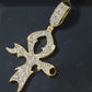 Custom Made Iced Out 925 Silver Moissanite Cross Pendant Hip Hop Pendent customdiamjewel