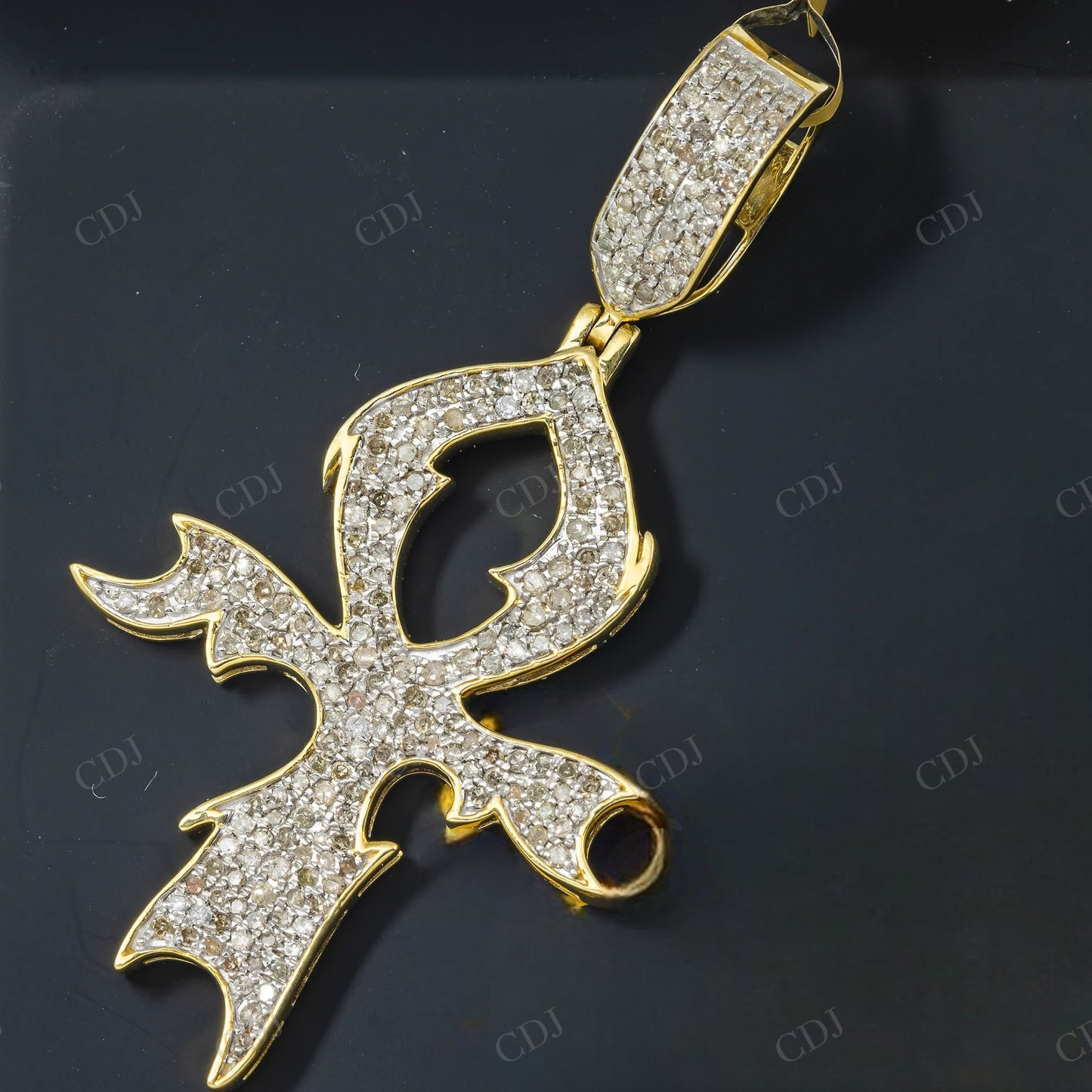 Custom Made Iced Out 925 Silver Moissanite Cross Pendant Hip Hop Pendent customdiamjewel
