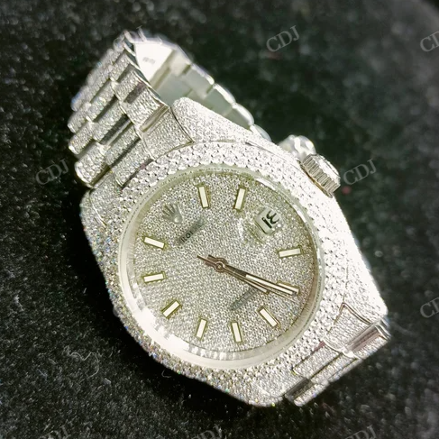 Rolex Natural Diamond Luxury Iced Out Hip Hop Diamond Watch customdiamjewel