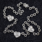 4.90 CT Moissanite Diamond Infinity Link Heart Chain hip hop jewelry CustomDiamJewel