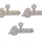 925 Silver Moissanite Letter Pendant For Unisex hip hop jewelry CustomDiamJewel