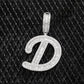 1" 925 Sterling Silver Baguette Cut Moissanite Luxury Initial D Pendant Hip Hop Pendent customdiamjewel