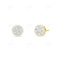 0.20CT Round Cut Moissanite Diamond Stud Earrings Stud earrings CustomDiamJewel