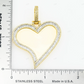 Full Iced Out Diamond Heart Picture Pendant hip hop jewelry customdiamjewel