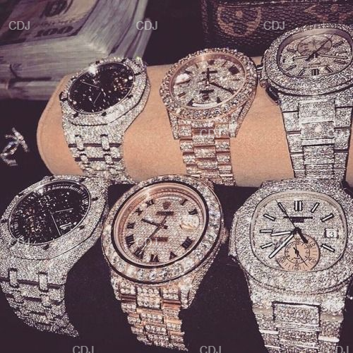 Yellow Dial Rolex Sky Dweller VVS Moissanite Watch customdiamjewel