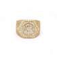 925 Streling Silver 14k Yellow Gold Men's Ring hip hop jewelry customdiamjewel
