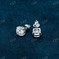 7.50MM Round Cut Hip Hop Studs Earrings hip hop jewelry customdiamjewel   