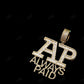 Custom AP 925 Sterling Silver Fully Iced Out Rapper Pendant Hip Hop Pendent customdiamjewel