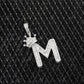 Custom Style Crown Letter M Sterling Silver Moissanite Pendant Hip Hop Pendent customdiamjewel