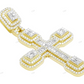 3.25 CTW Iced Out Religious 14K Cross Pendant hip hop jewelry CustomDiamJewel