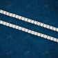 Round Silver Diamond Tennis Chain Wedding Gift for Girl hip hop jewelry customdiamjewel   