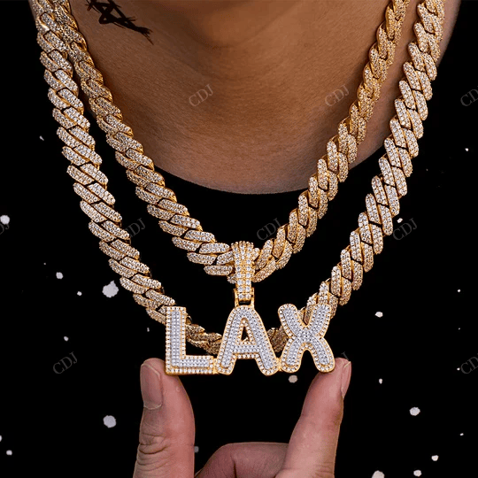 Full Ice Out Hip Hop Style Fancy And Trendy Name Pendant hip hop jewelry CustomDiamJewel