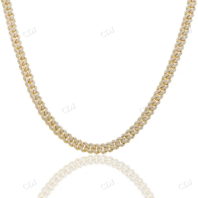 Exquisite Design Natural Diamond Cuban Link Chain hip hop jewelry CustomDiamJewel