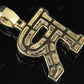 1.5" 1.9 CTW Natural Diamond Solid Gold Custom Initial 'R' Letter Pendant CustomDiamJewel