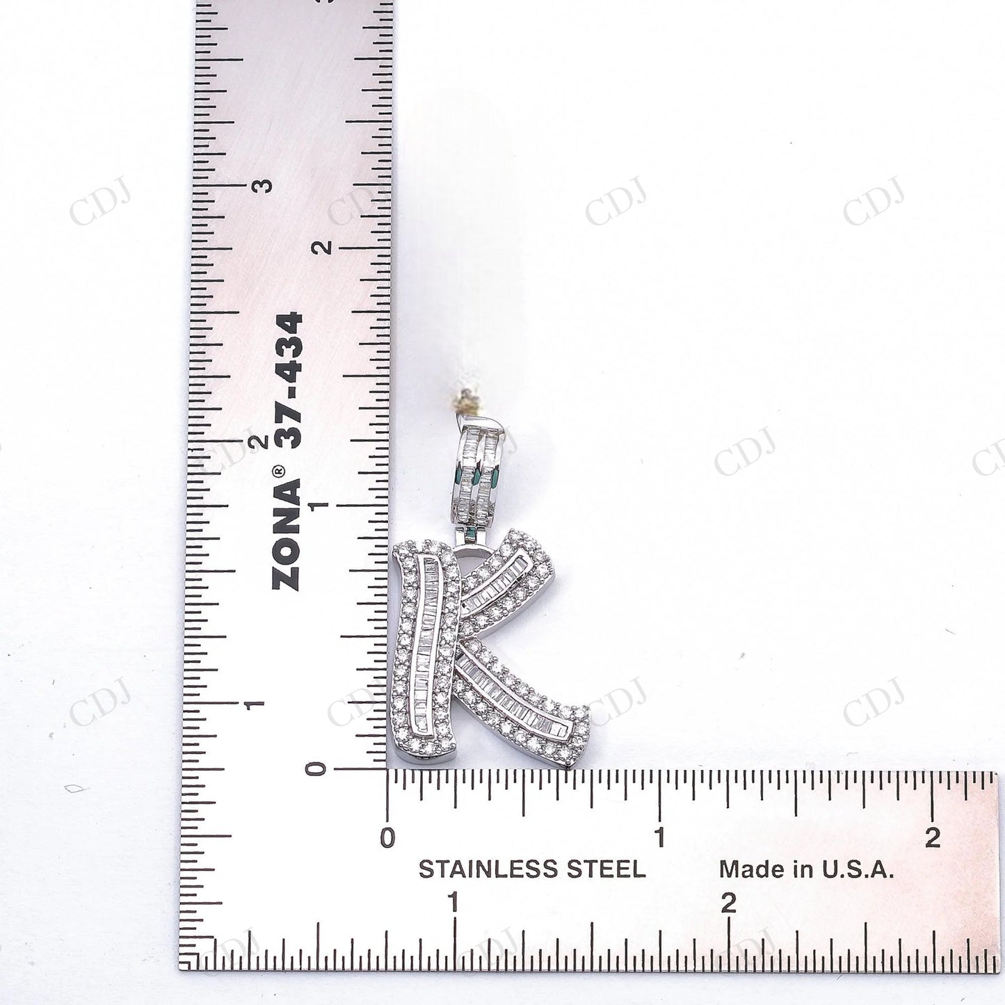Customized 925 Silver Moissanite K Letter Unisex Pendant Hip Hop Pendent customdiamjewel