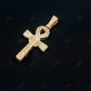 Sterling Silver Moissanite Ankh Cross Pendant Hip Hop Pendent customdiamjewel