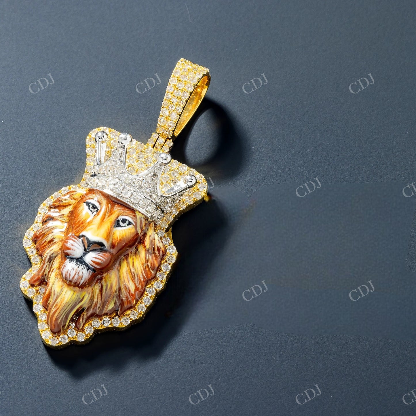 925 Silver Lion King Moissanite Pendant Hip Hop Pendent customdiamjewel