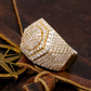 925 Streling Silver 14k Yellow Gold Men's Ring hip hop jewelry customdiamjewel