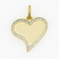 Full Iced Out Diamond Heart Picture Pendant hip hop jewelry customdiamjewel