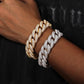 Hip Hop 20mm Bubble Cuban Moissanite Bracelet hip hop jewelry CustomDiamJewel