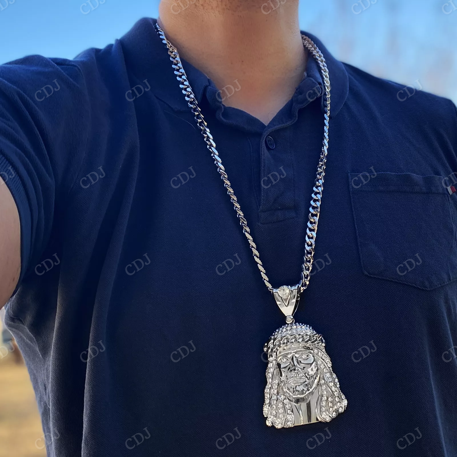 Hip Hop Cuban Crown Head Custom Pendant hip hop jewelry CustomDiamJewel