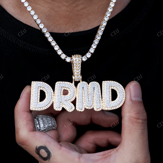 Full Ice Out Hip Hop Style Fancy And Trendy Name Pendant hip hop jewelry CustomDiamJewel