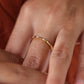 Round Natural Diamond Gold Stacking Band  customdiamjewel   