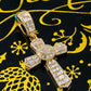 Baguette Cut Moissanite Iced Out Cross 925 Silver Pendant Hip Hop Pendent customdiamjewel