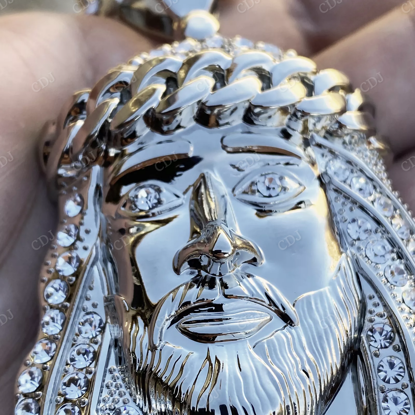 Hip Hop Cuban Crown Head Custom Pendant hip hop jewelry CustomDiamJewel