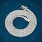 Round Silver Diamond Tennis Chain Wedding Gift for Girl hip hop jewelry customdiamjewel   