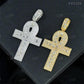 Men Iced Out Diamonds Ankh Cross Pendant For Men  customdiamjewel   