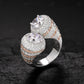 Vintage Adjustable 14K Gold Diamond Toi Et Moi Ring hip hop jewelry CustomDiamJewel