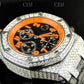 AP Chrono Black Strap Moissanite Watch customdiamjewel