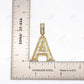 925 Silver Baguette & Round Moissanite "A" Pendant Hip Hop Pendent customdiamjewel