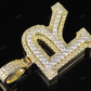 1.5" 1.9 CTW Natural Diamond Solid Gold Custom Initial 'R' Letter Pendant CustomDiamJewel