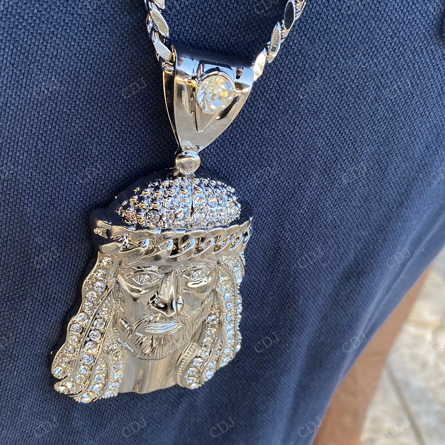 Hip Hop Cuban Crown Head Custom Pendant hip hop jewelry CustomDiamJewel