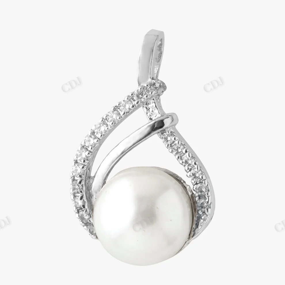 Sterling Silver Pear Shape Moissanite Pendant hip hop jewelry CustomDiamJewel