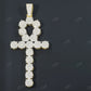 Ankh Cross 925 Silver Moissanite Pendant Hip Hop Pendent customdiamjewel